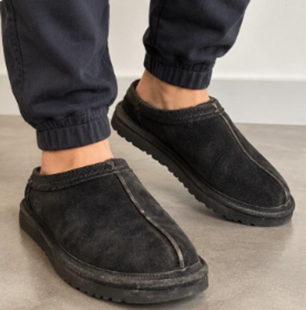 UGG Neuman 3234 Black Suede Slippers Men’s Size 10